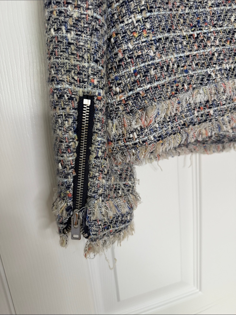 J. Crew Multicolor Tweed Fringe Boxy Jacket - Picture 8 of 10